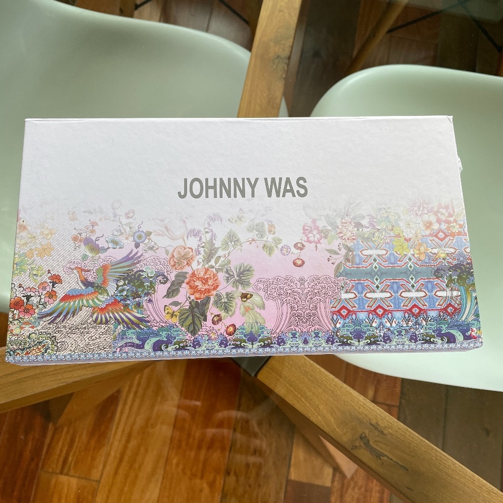 Johnny Was Floral Multicolor Scarf Box